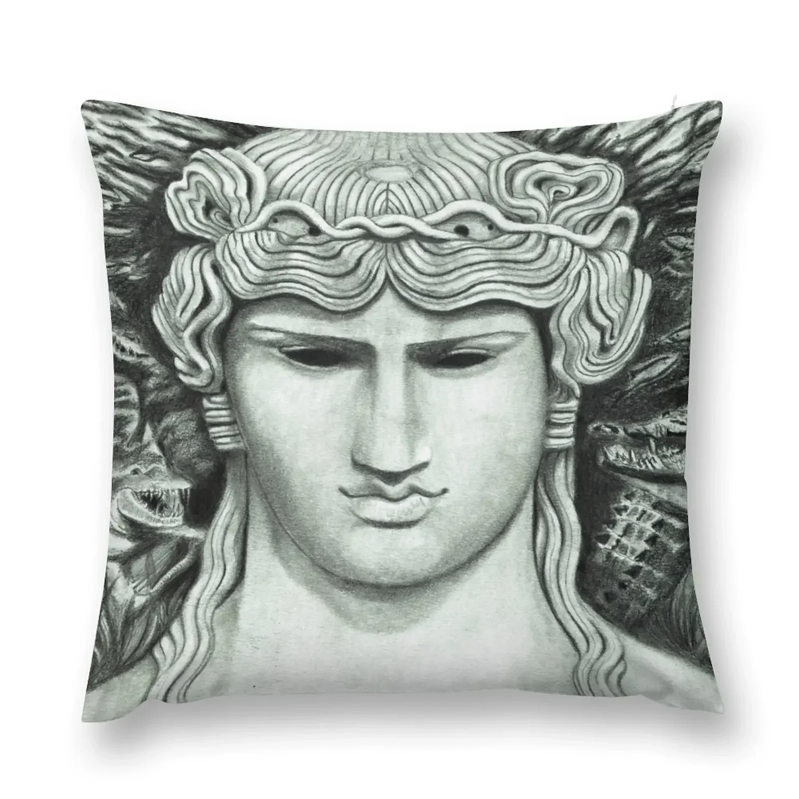 

Antinous in the Nile Throw Pillow Embroidered Cushion Cover Throw Pillow Elastic Cover For Sofa pillow