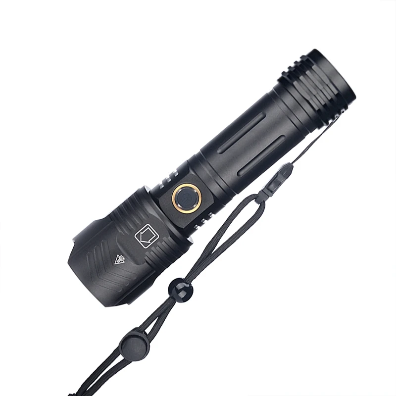 XHP90 9-Core LED Flashlight Zoom USB Rechargeable XHP90 Torch IPX4 Waterproof Flash Lamp 18650 26650 Handheld Light