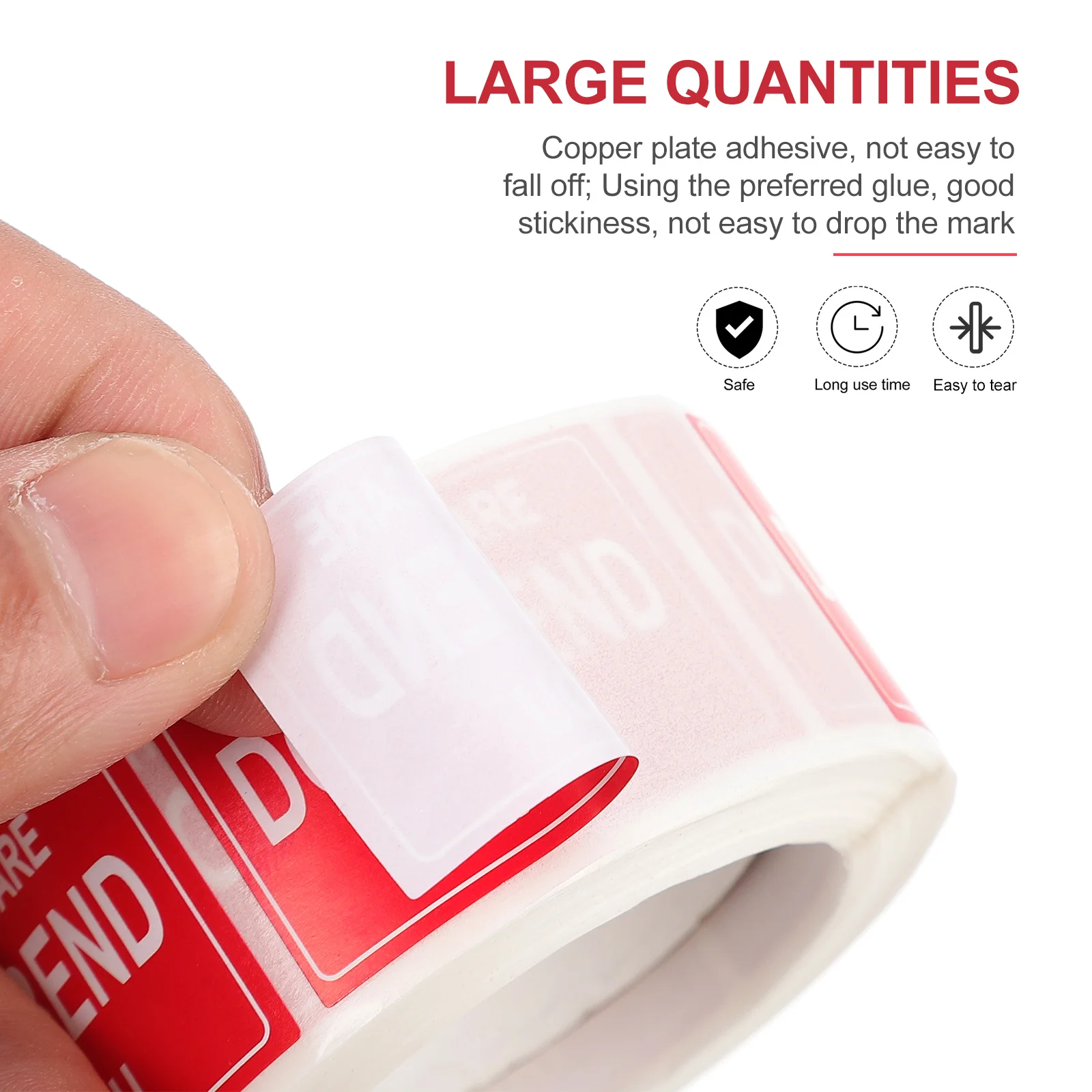 

Packing Warning Decals 6 Rolls Copper Plate Stickers for Shipping Handling Fragile Items Small Size Easy to Store