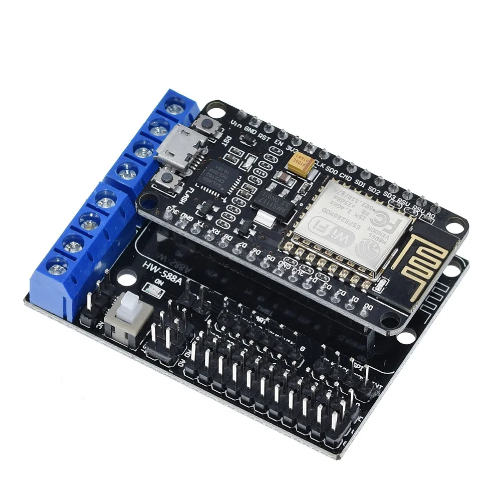 NodeMCU Motor Shield Board L293D for ESP-12E from ESP8266 esp 12E kit diy rc toy wifi rc smart car remote control For Arduino