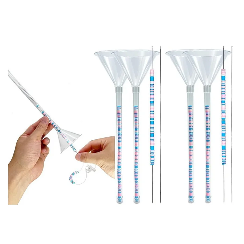 

AOAO-Beading Funnel - Beading Tools Kit For Clay Bead,4 PCS Beading Tools For Jewelry Making With Beading Needles, Bracelets