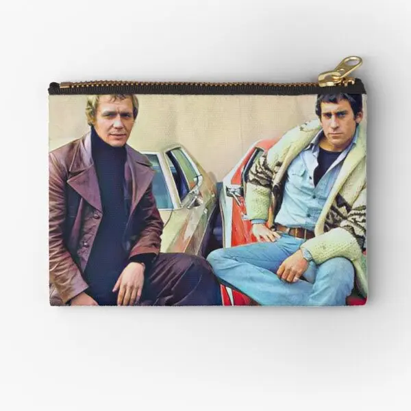 Starsky Paul Michael Glaser And David So  Zipper Pouches Storage Socks Men Pocket Bag Coin Packaging Wallet Money Cosmetic Small