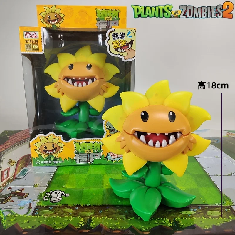 New Plants Vs. Zombies 2 Cunning Toy Game Characters Press To Trigger Bite Toys Trigger Sound Emit Light Children'S Puzzle Toys