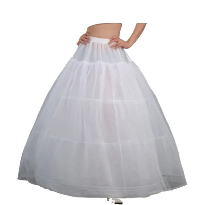 3 Hoops Petticoat Skirt for Women Under Dress Crinoline Hoop Skirt Wedding Tutu Underskirt