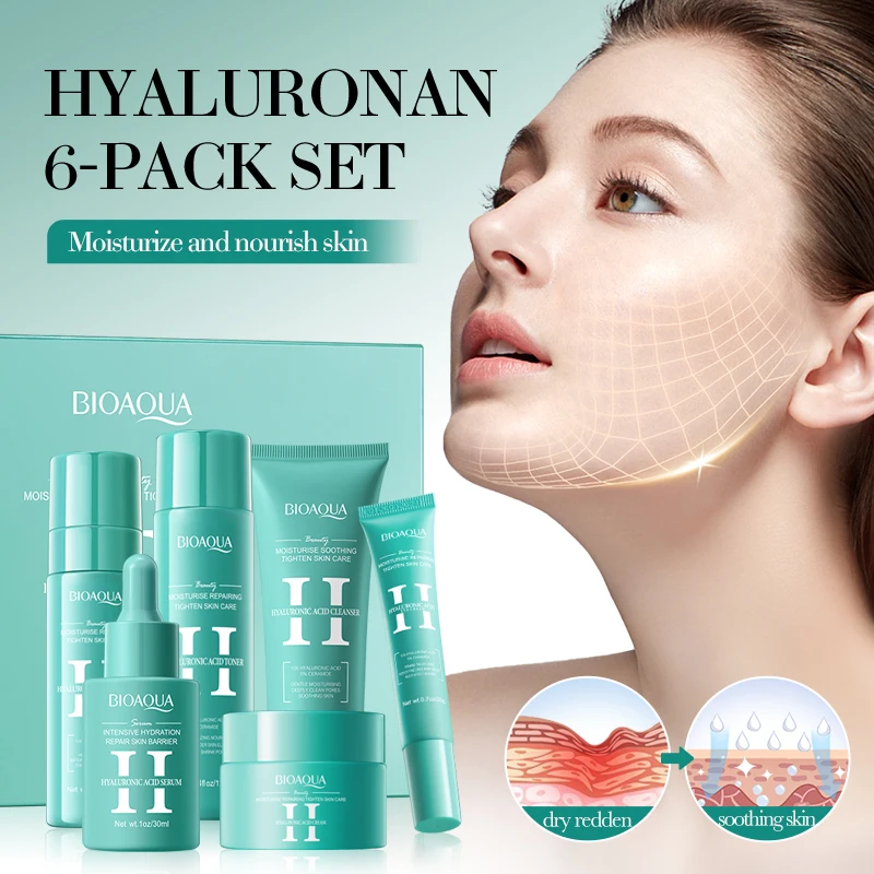Boquanya vitamina c conjunto de presente iluminador antioxidante hidratante kit de cuidados com a pele com creme de soro de toner para rosto brilhante