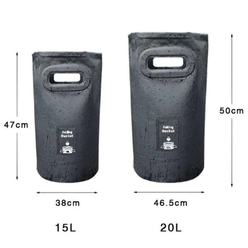 20L Falten Eimer Portable Becken Tourismus Outdoor Sauberen Eimer Angeln Förderung Camping Auto Waschen Lagerung Box Container – Detail 1