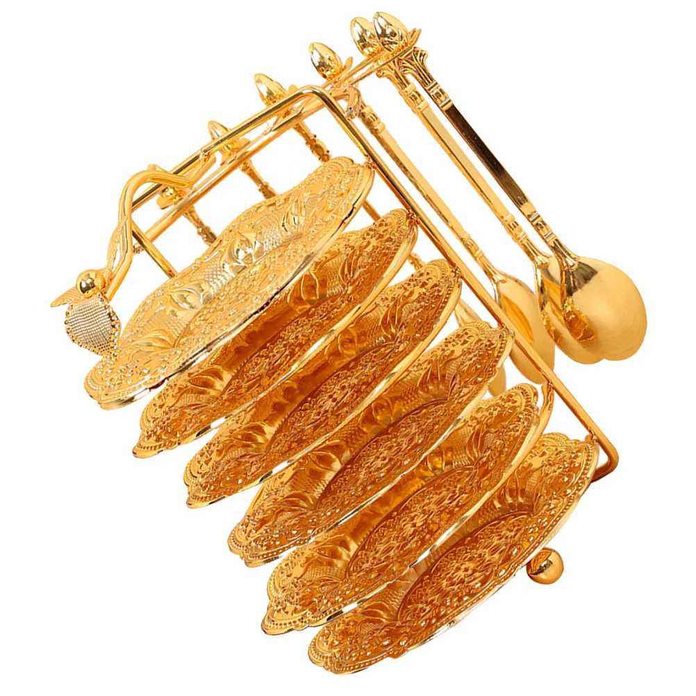 

1Set Stylish Iron Cupcake Stand Multi Functional for Birthday Shower Christmas Dessert Serving Plates Dessert Trays