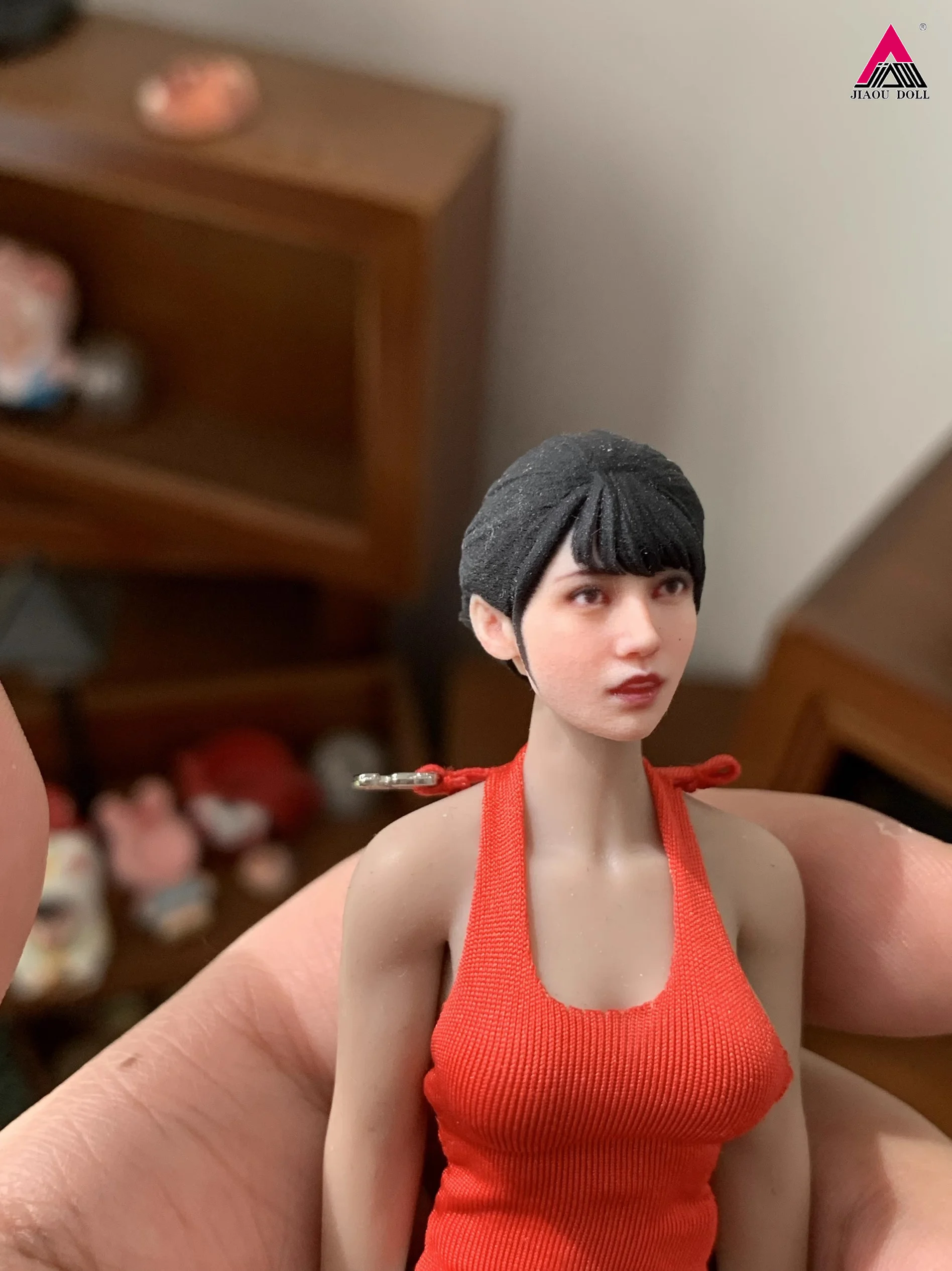 1/6 1/12 Skala Schönheit Asien Schauspielerin Mädchen Kopf Gemalt Harz Modell Für 12'' 6'' Weibliche Soldat Action Figur körper Puppe