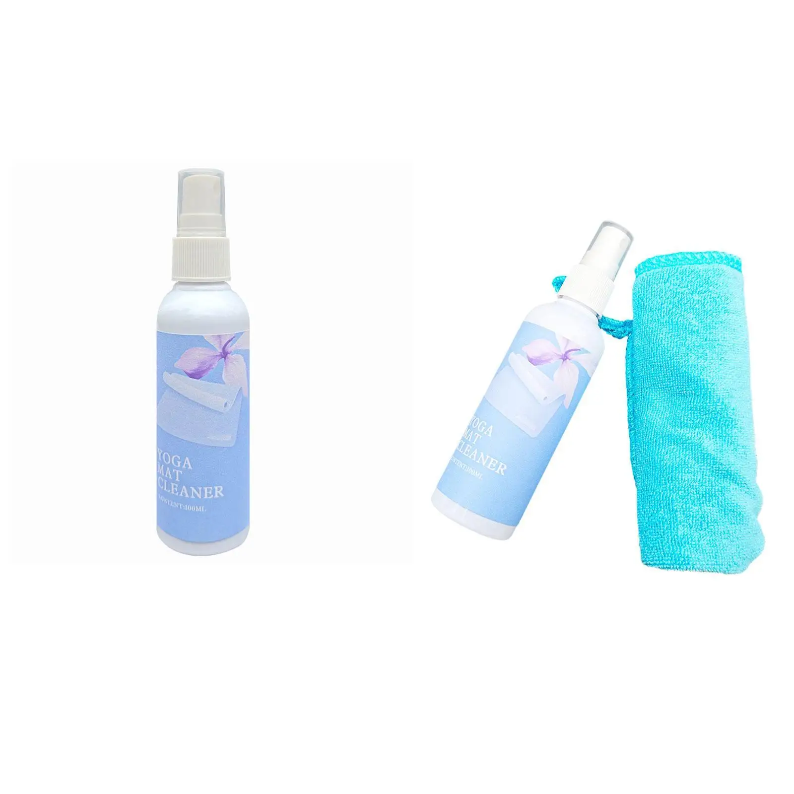 100ml Yoga Mat Cleaner Gym Equipment Cleaner Portable Exercise Mat Cleaning for