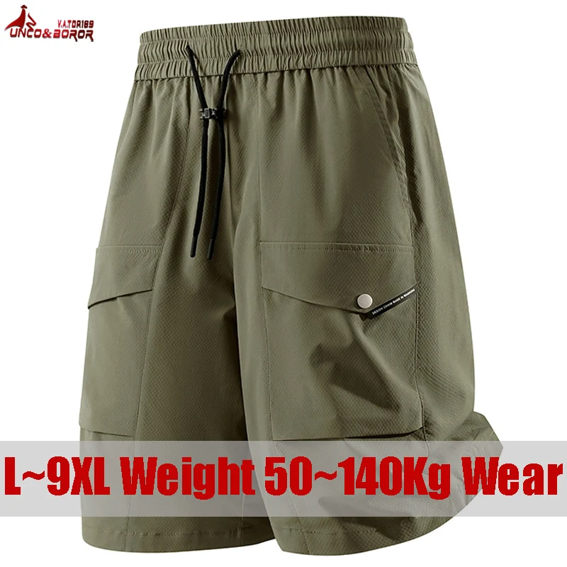 

Plus Size 7XL 8XL 9XL American Cargo Shorts Men Casual Sports Running Shorts Summer Outdoor Camping Hiking Shorts Men Clothing