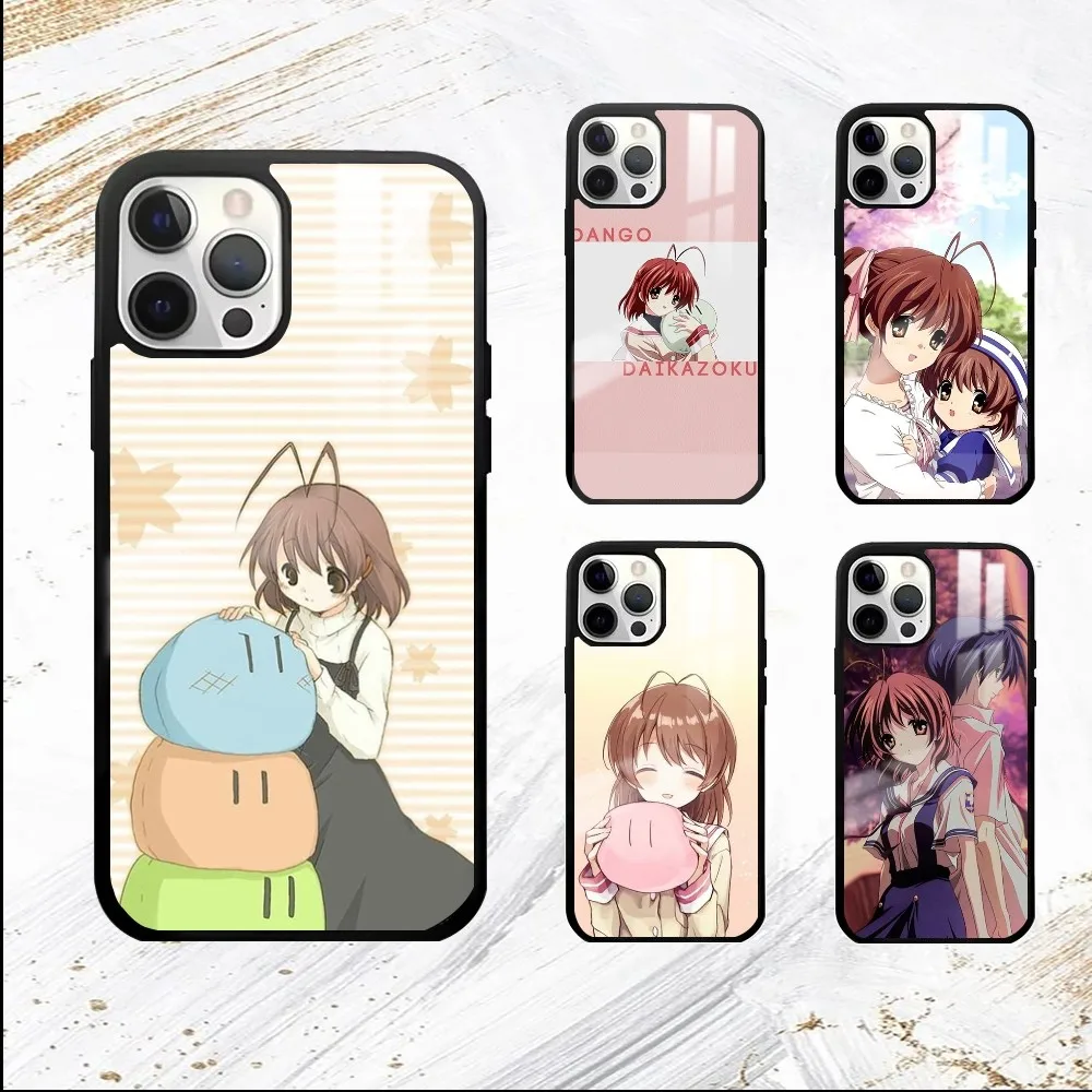 the game Clannad Phone Case For iPhone 16 15 14 13 12 11 Pro Max Plus Mini PC Fashion mirror phone case