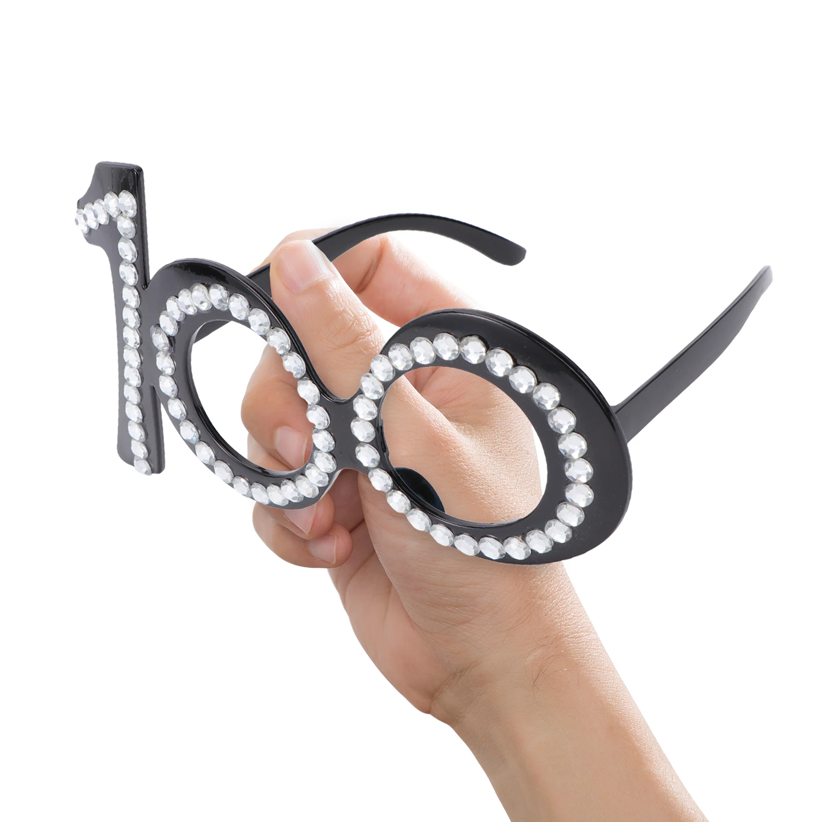 

1Pcs Number Glasses Decor Birthday Party Supplies Special Shape Design Create Pleasant Interesting Atmosphere Party Glasses Prop