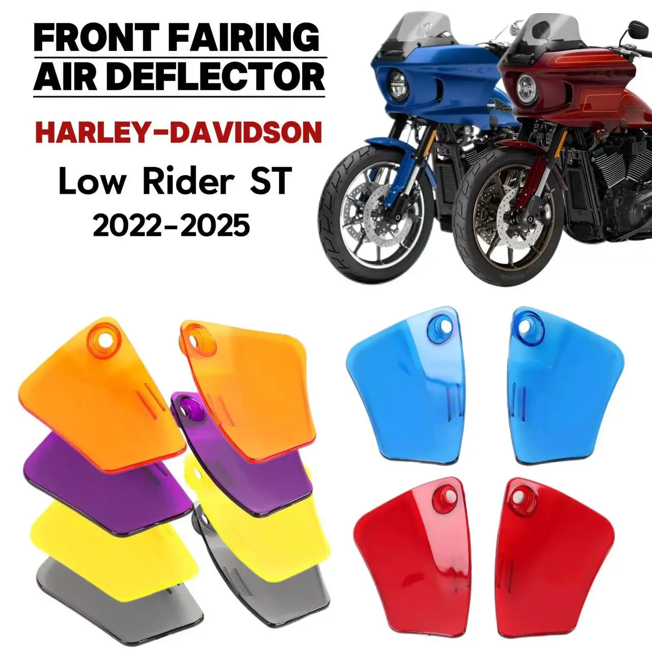 

Для Harley Low Rider ST 2022 2023 2024 2025 мотоциклетные фары, передний обтекатель, воздушный дефлектор, цвет, высококачественный ПК, семь цветов