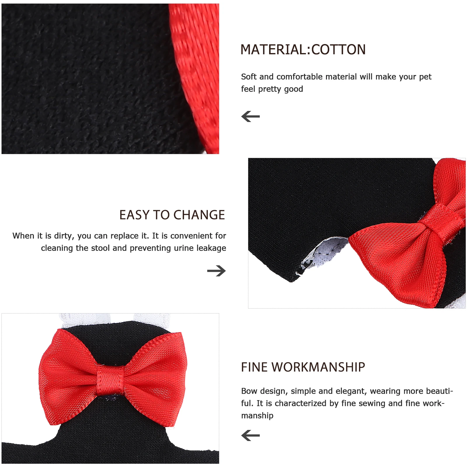 

Parrot Diaper Pant Black Waterproof Absorbent For Cockatiel Parakeet Sanitary Protection Pet Bird Clothes Grooming Hygiene