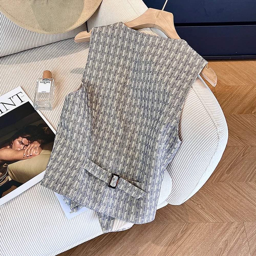 Faionable الراقية الرجعية منقوشة سترة Jaet الرجال النساء الخريف الراقية الشعور أناقة ملابس خارجية طبقات Svel أعلى #5