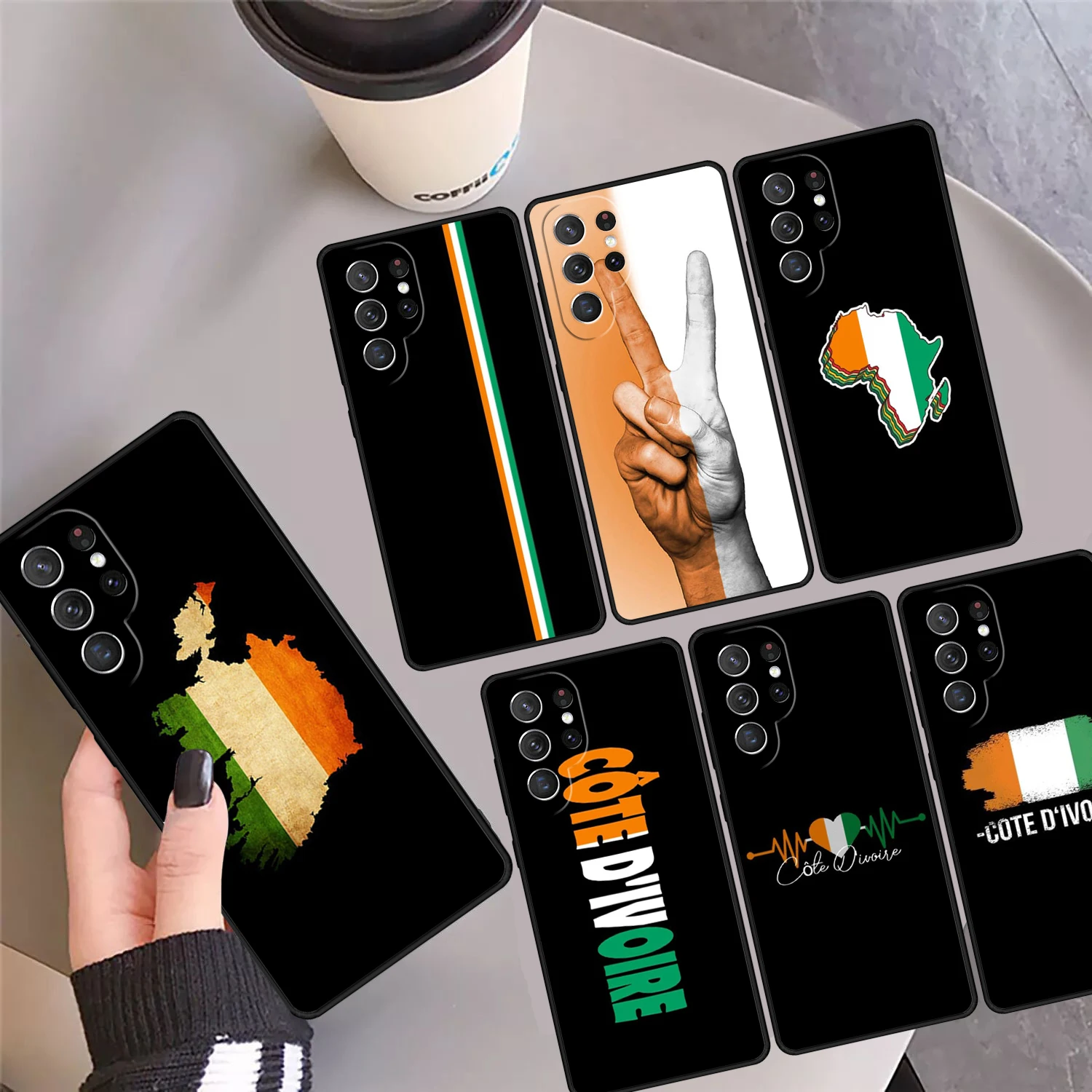 

Чехол для телефона с флагом Cote dIvoire, чехол для Samsung Galaxy S24 S25 Ultra 23 S22 Plus S21 FE S20 Note 10 Pro Note 20 Ultra