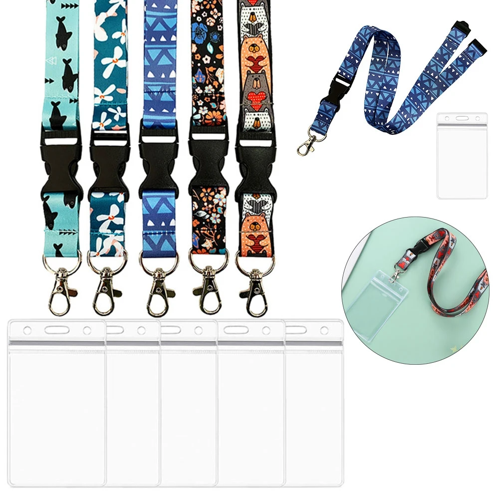 Printed Color Fashion USB Badge Lanyard Keys Gym Holder Mobile Phone Straps Mobile Phone Lanyard Neck Strap