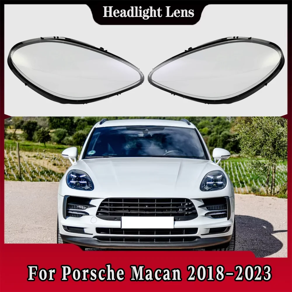 

Headlight Lens Shell For Porsche Macan 2018 2019 2020 2021 2022 2023 Transparent Headlamp Cover Plexiglass Lampshade