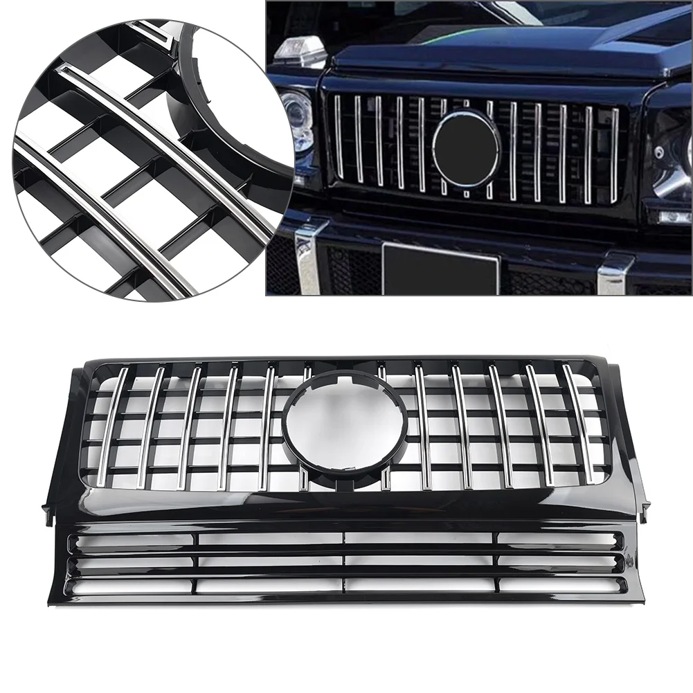 

Car GTR Style Front Bumper Grille Radiator Hood Grill For Mercedes Benz G Class W463 G500 G550 1990-2018