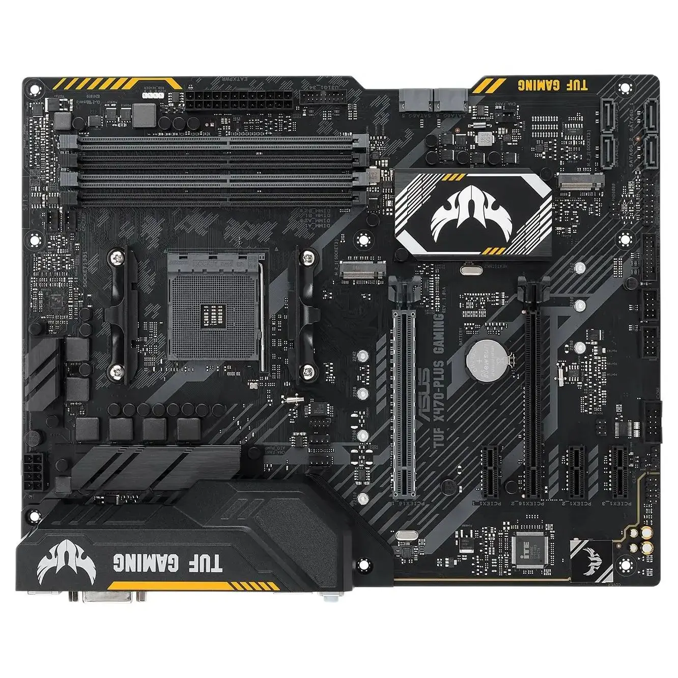 Imagem -04 - Asus-tuf Placa-mãe de Jogos com Soquete Am4 Processadores Amd Ryzen 3000 Série 5000 X470-plus Slots Ddr4 Suporta Slots Ddr4