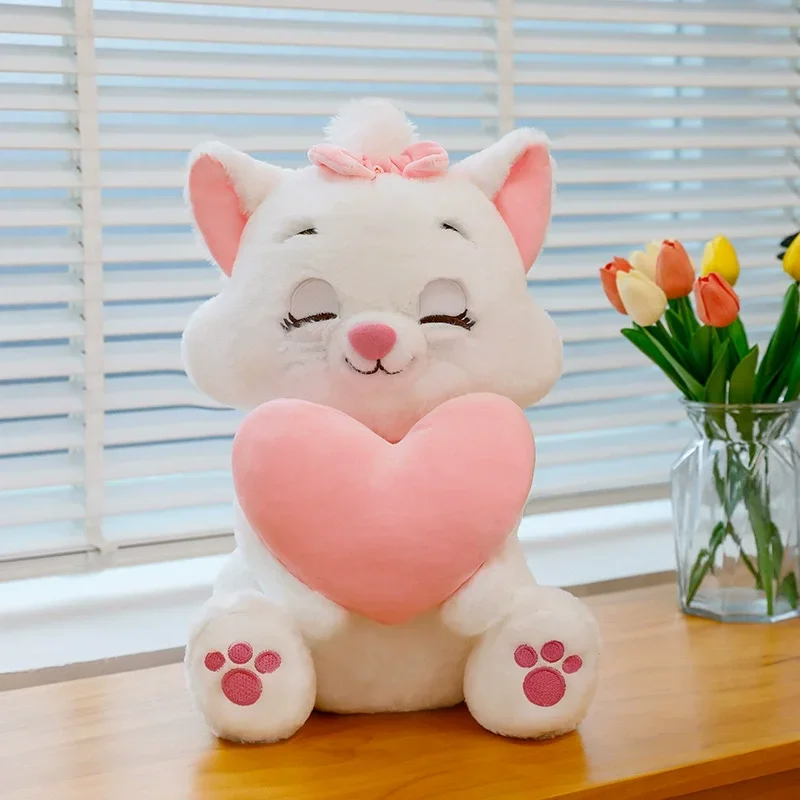 

Love Mary Cat Plush Toy Cartoon Disney Cute Anime Cute Mary Cat Sleep Pillow Doll Children Brithday Christmas Gift