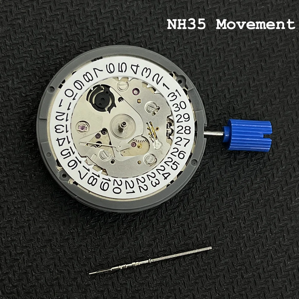 

The brand-new NH35 mechanical automatic movement is compatible with a 28.5mm dial, white date and 3 o 'clock crown