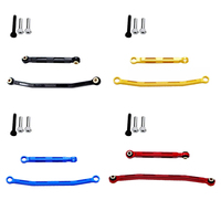 2pcs Aliuminum Steering Rod Tie Link CNC for 1/24 FMS FCX18 FCX24 1/18 RC Crawler Car Upgrades Parts