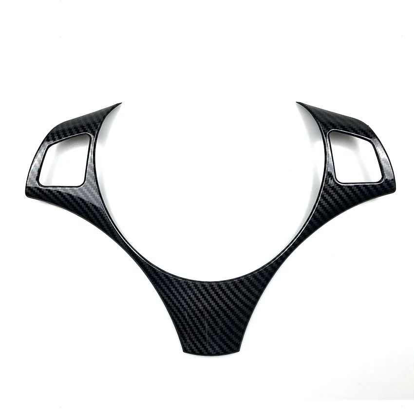

ABS Carbon Fiber look Car Steering Wheel Trim Cover Stickers For BMW 3 series E87 E90 2005-2012 Car Styling
