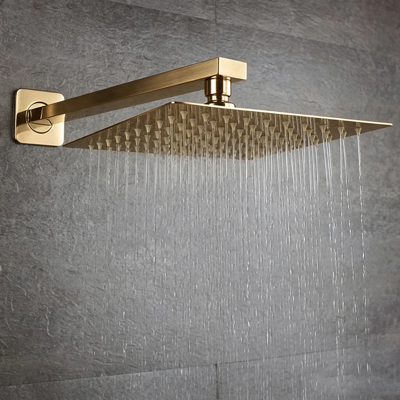 . 20cmx20cm Rain Shower.Ultra Thin Rain Shower Head with arm & Chuveiro Ducha With 42cm Arm.Accessorie Banheiro