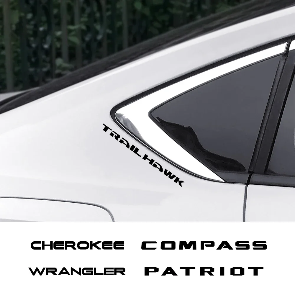 4PCS/Lot Car Stickers Auto Exterior Accessories For Jeep Cherokee Commander Compass Liberty Patriot Rubicon TrailHawk Wrangler