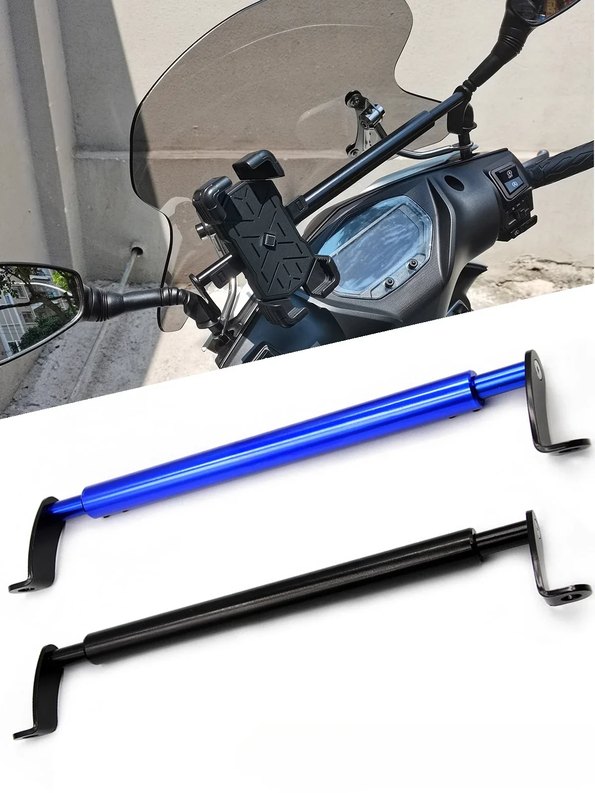 

Крепления для аксессуаров на руль скутера для KYMCO G150 Any LIke Q150 People250 GPS, мобильный навигационный кронштейн, аксессуары для опорных столбов