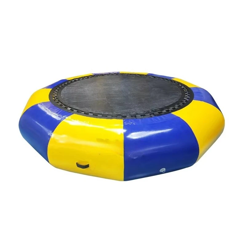 

High quality water park lake children and adults floating inflatable trampoline