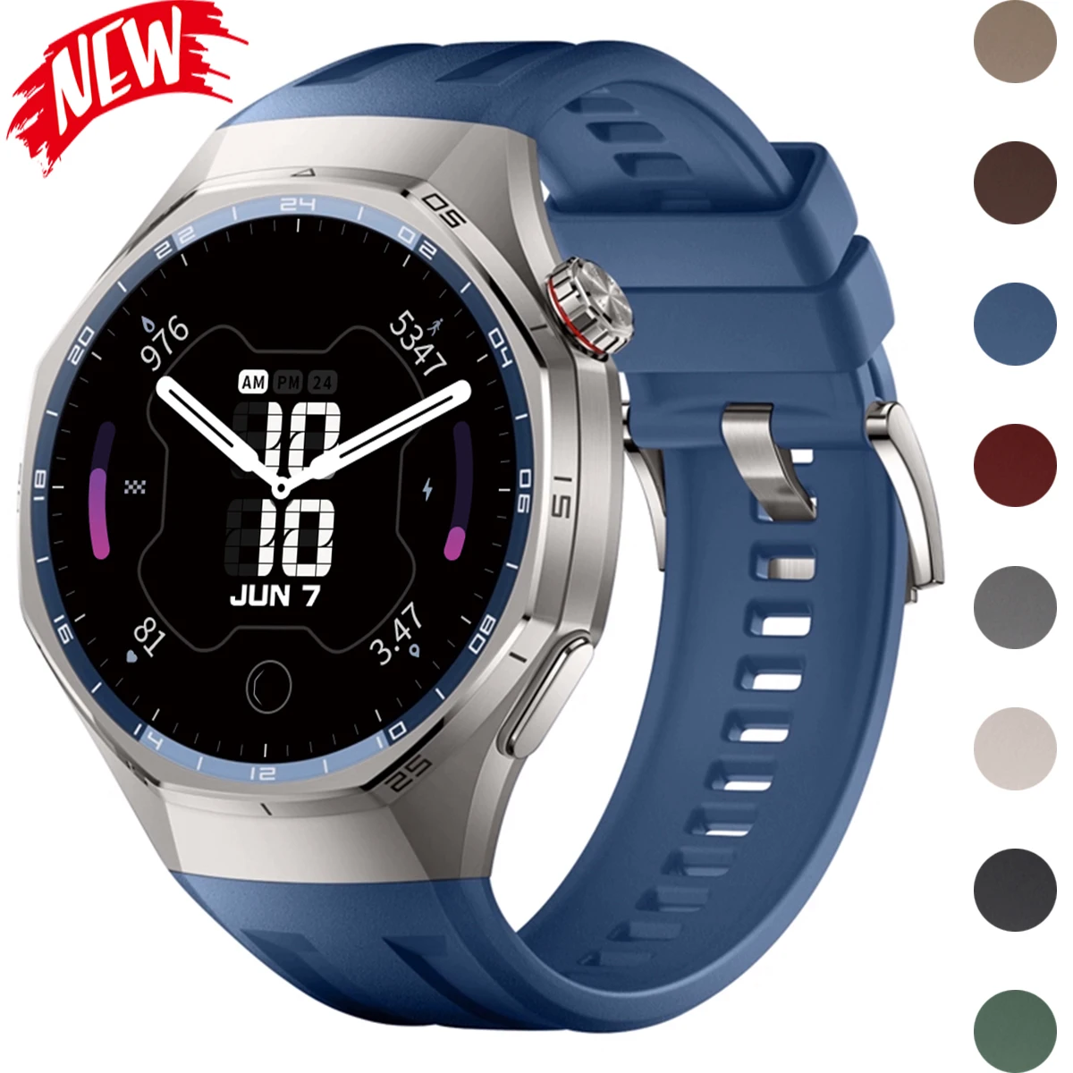 Silikonarmband für Huawei Watch GT 6Pro 46 mm weiches Armband für Huawei Watch GT6Pro Press Quick Release Sport Band Armband