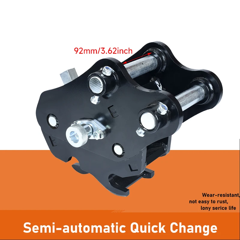 Accesorio para miniexcavadora, cambio rápido semiautomático, conector rápido auxiliar para excavadora pequeña, gancho de interruptor rápido para excavadora