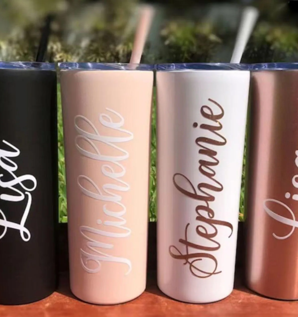 Personalized Stainless Steel Water Bottle, Bridesmaid Gift,Personalised Thermos, Custom Name Large Vacuum Tumbler 20oz