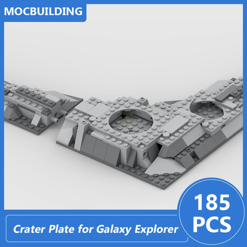 Galaxy Explorer 10497 Crater Plate Model Moc Building Blocks Diy Assembled Bricks Space Serise Display Toys Gifts 185PCS