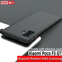 matte case for xiaomi poco f3 gt case redmi k40 gaming cover non-slip silicone tpu soft original ultra thin f3 gt full coverage