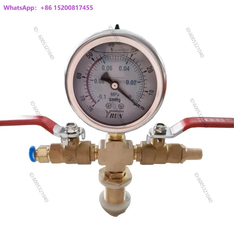 Vacuum defoaming bucket, vacuum gauge, negative pressure meter, ab glue defoamer, stabilizing wooden barrel gauge, vacuum pump