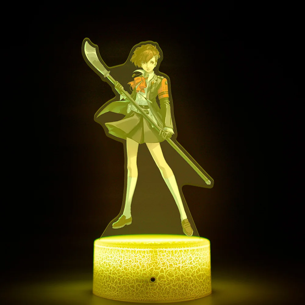 Kawaii ضوء الليل لعبة الاكريليك الكرتون المحيط الشكل أحادية اللون ضوء التحكم عن بعد 16 لون ضوء الليل الأطفال هدية #6