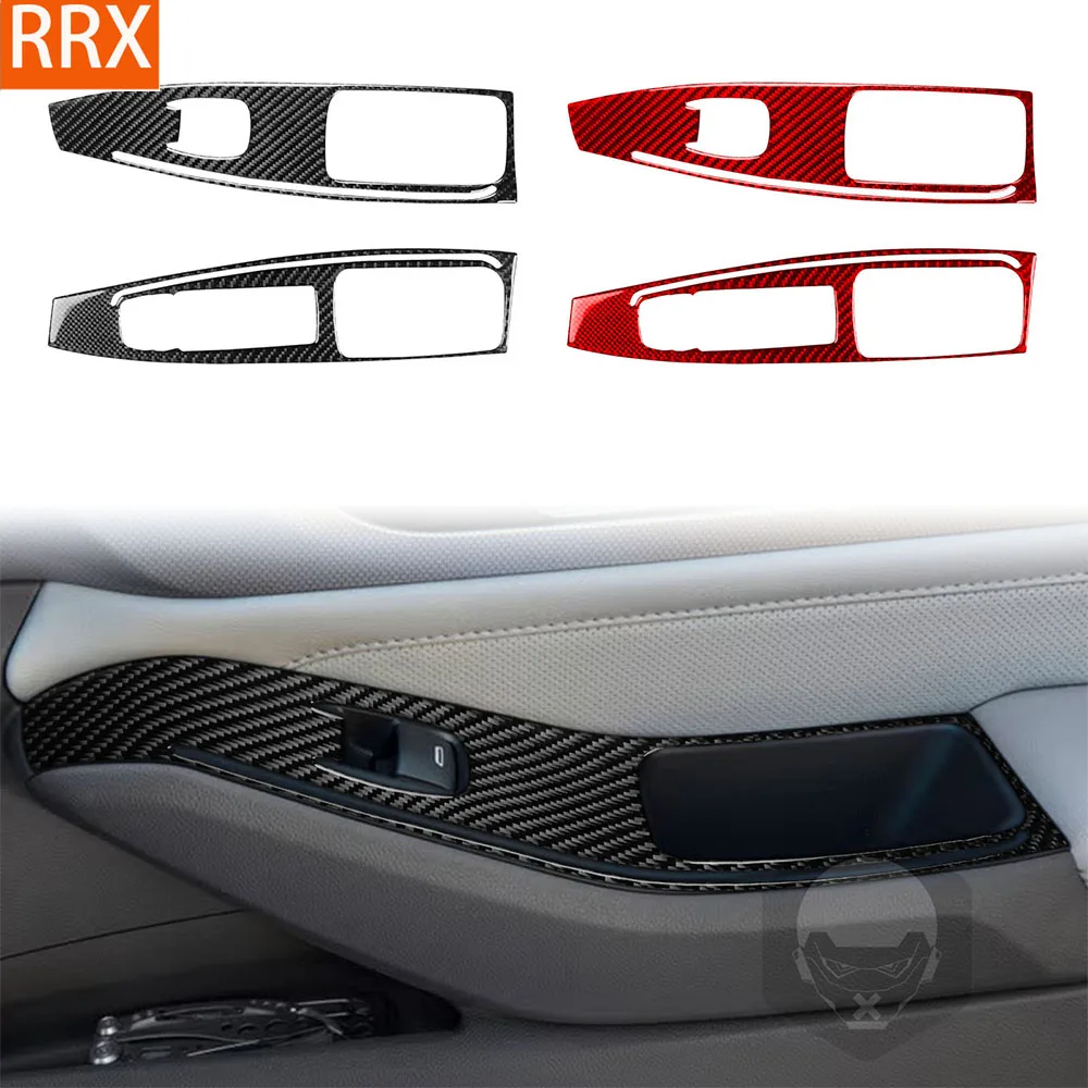 autocollant-en-fiber-de-carbone-veritable-pour-chevrolet-traverse-rs-lt-2018-–-2023-panneau-de-leve-vitre-de-porte-avant-accessoires-de-voiture-decoratifs-a-l'interieur