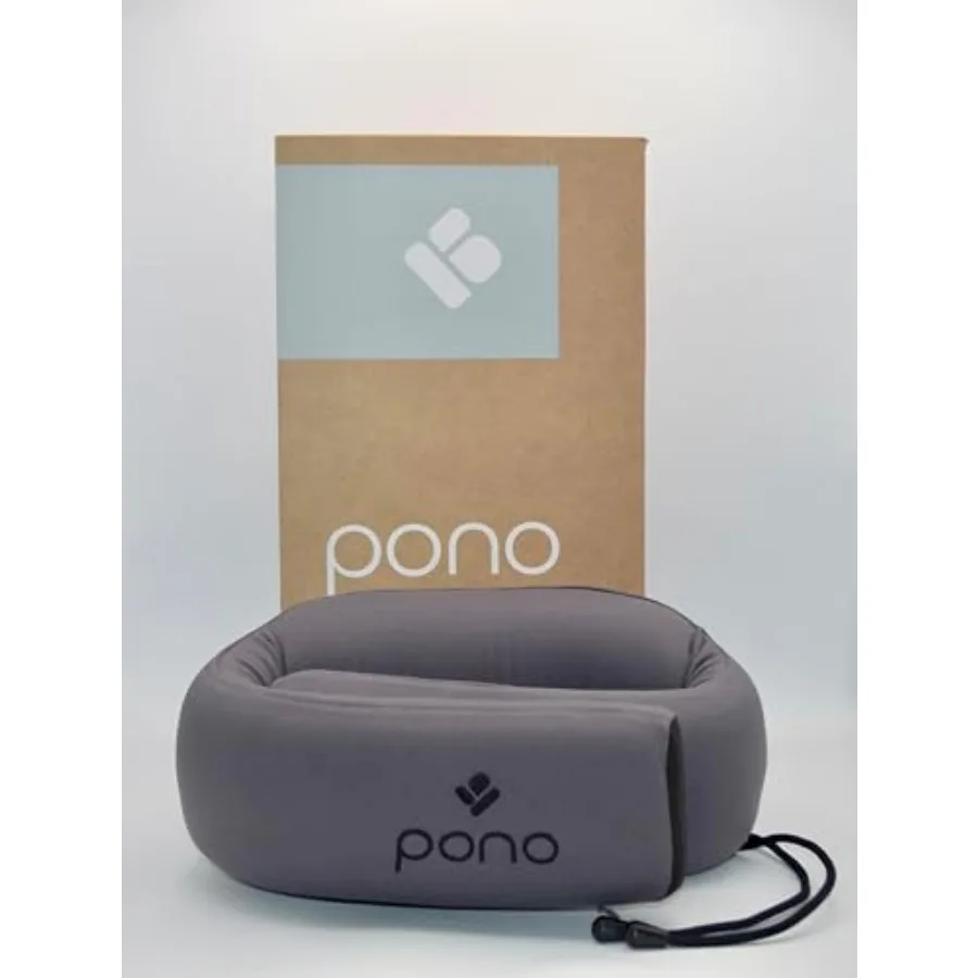 

Neck Cradle Travel Pillow Patented : Memory Foam Ergonomic 360° Adjustable Support Prevents Head Nods. Infinity Shape Fits All