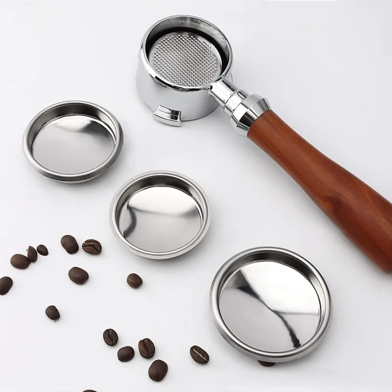 

Non Pressurized Coffee Filter Basket Recoil Non-porous Filter Bowl Cup Cleaning Portafilter Espresso Coffee Accessories Tool