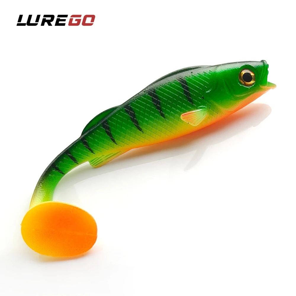 3 Stück 14cm/17g T-Tail Swimbait |   Schwimmend/ Langsam sinkend & Schweres Gewicht für lange Würfe |   Für Barsch, Flussbarsch, Kugelbarsch & Seebarsch