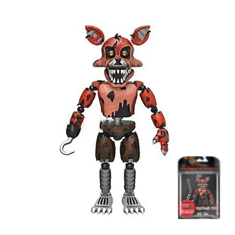 Funko 14CM Freddy Bonnie Foxy Chica Action Figure Bewegliche Blacklight Freddy Frostbe Nightmare PVC Modell Sammlung Spielzeug Original Box 8