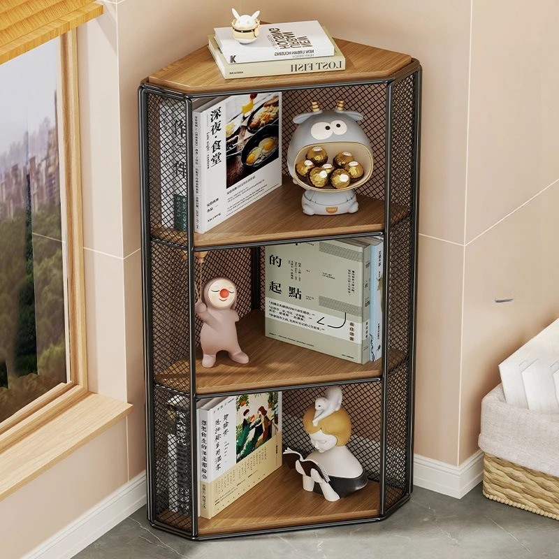 

Угловой книжный шкаф-стеллаж AOLIVIYA, компактный угловой шкаф для экономии пространства, треугольный шкаф для комнаты, не для книжной комнаты