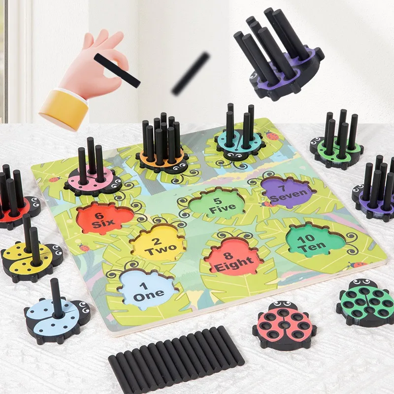 Cyfrowe narzędzie edukacyjne dla dzieci do dopasowywania, zabawka do wczesnej nauki rozpoznawania liczb i identyfikacji kolorów.