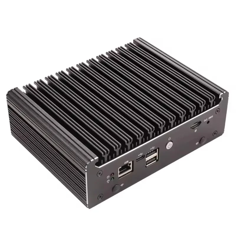 4 LAN i226-V 2.5G Solid Fanless Firewall Mini PC Intel N100 Pentium N6005 DDR4 COM USB-C pfSense OPNsense ESXi Computer