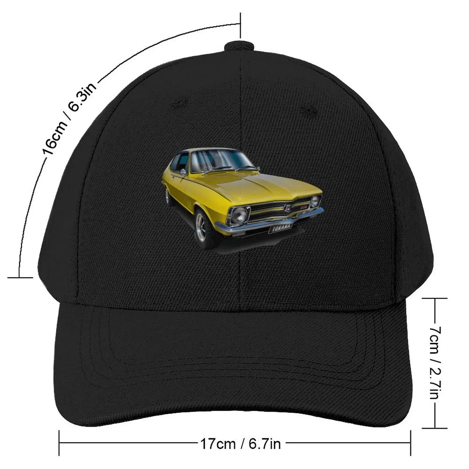 Illustrated Holden LC GTR Torana - Yellow Baseball Cap fashionable Luxury Cap Luxury Man Hat Women's Hats Men's