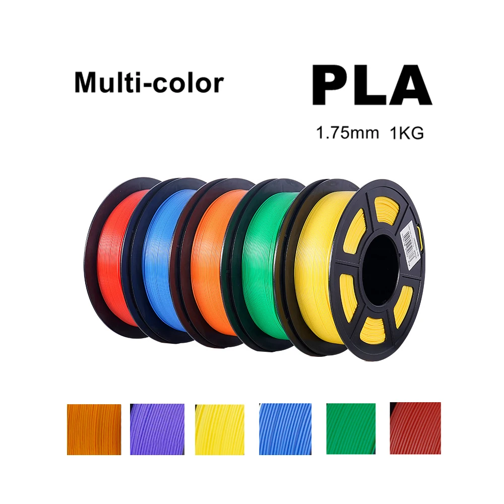 PLA Filament 1KG 3D Printing Material PETG PLA Filament 1.75mm 2.2lbs FDM 3D Printer Material Degradable Eco-friendly Plastic