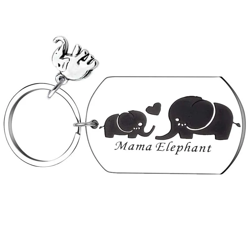 Lucky Elephant Inspirational Keychain Graduation Gifts Elephant Lovers, Keyring Pendants, Birthday Gifts, Holiday Gifts